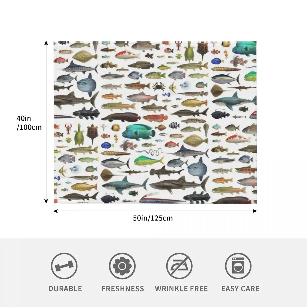 جميع الأسماك N STUFF Critterpedia رمي بطانية بياضات السرير الطفل الزخرفية سرير البطانيات لبطانيات الأرائك