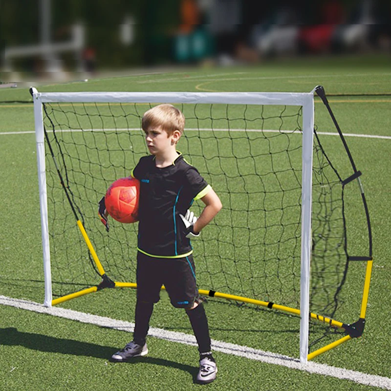 Portería de Fútbol Plegable de Acero para Jardín, de Instalación Rápida, Redes de Fútbol Portátiles para Entrenamiento de Fútbol