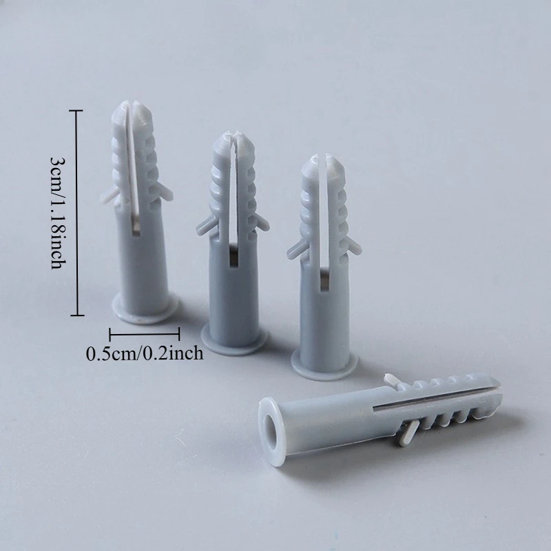 Gray Plastic Expansion Plugs Four-sided Expansion Tube Expansion Plug Rubber Plug Large Package Universal Multi-functional