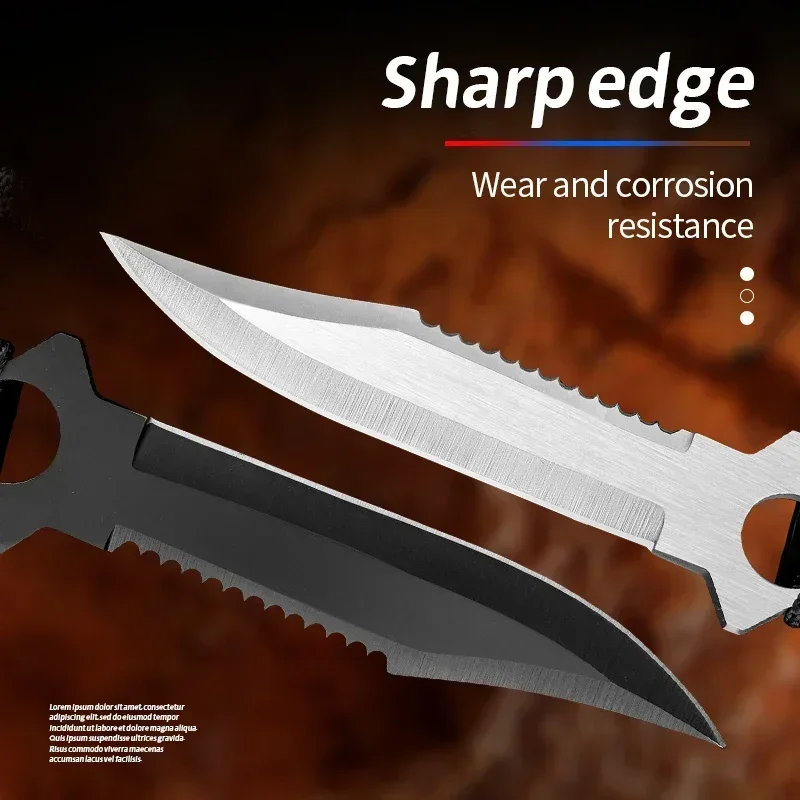 2024 New EDC Outdoor Tactical Survival Knife, pocket pocket knife camping hunting knife, sharp cutting knife