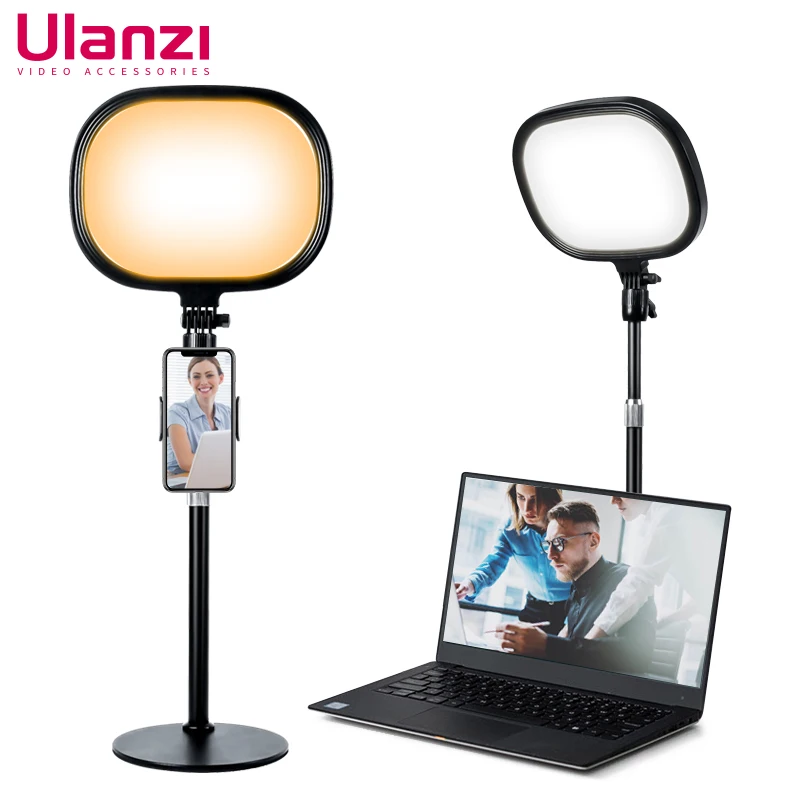 

VIJIM Ulanzi Desktop Led Panel Light Game Live Youtube Key Light Air Dimmable Photography Studio Lamp With Phone Holder Stand