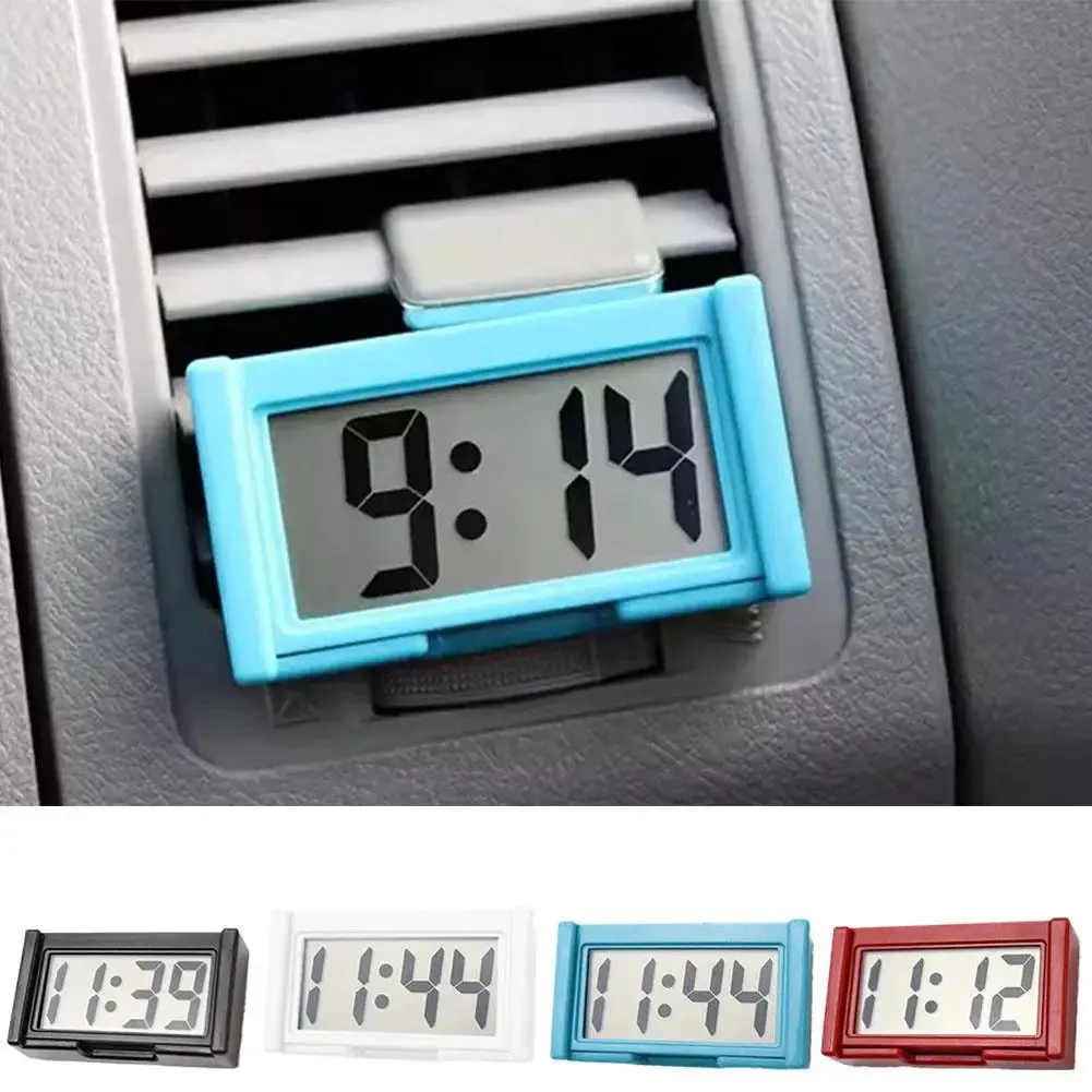 

3pcs Digital Car Clock Small Car Dashboard Clock Mini Digital Clock Car Accessories For Vehicles Accessories For Vehicles