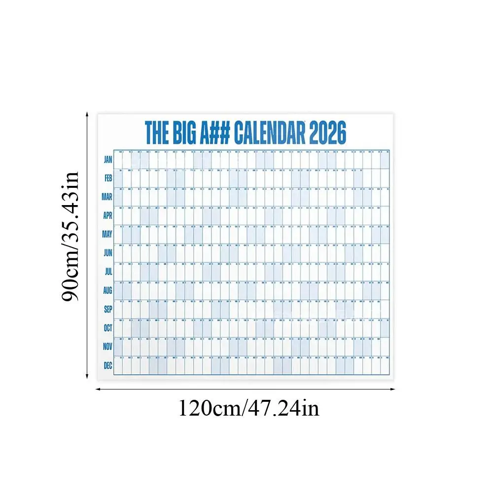 1 Pcs Paper Large 2026 Calendar Planner Sheet Schedule Sticker Planner Target Wall Calendar To Do List Planner Office Supplies