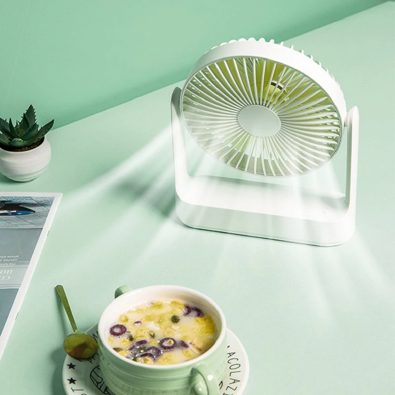 Портативный Многофункциональный перезаряжаемый вентилятор Geekroom с аккумулятором 4000 мАч, Настольный многофункциональный настенный потолочный мини-вентилятор для общежития и дома