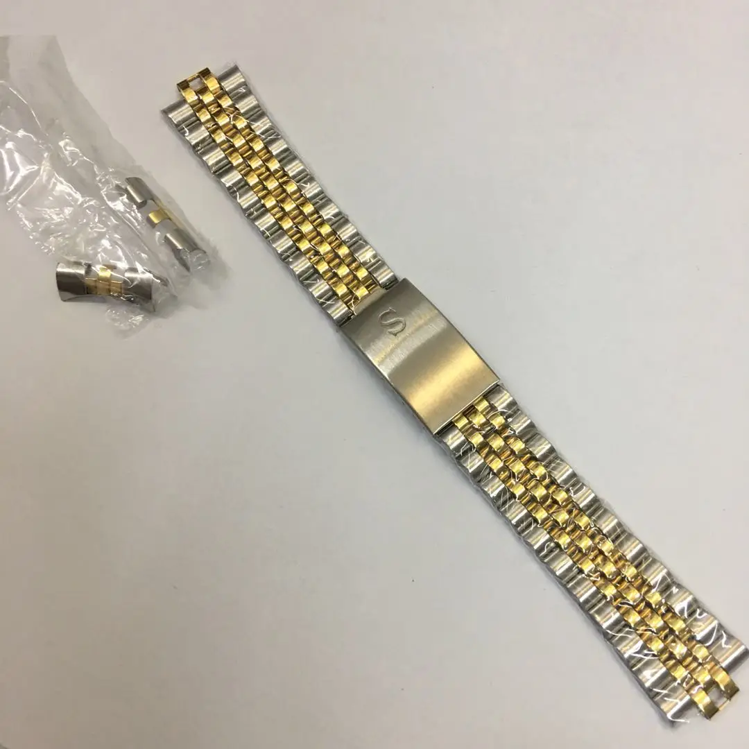 

Suitable for Five Beads Gold Watch Strap with Arc Opening 20mm Watch Strap