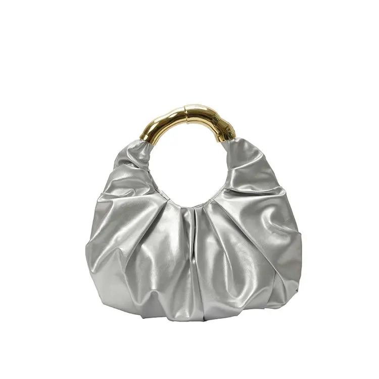 

2026 New Pleated French-inspired Tote Bag, Adjustable Strap Multi-Way Top Handle Shoulder Bag, Chic Unique for Daily Use