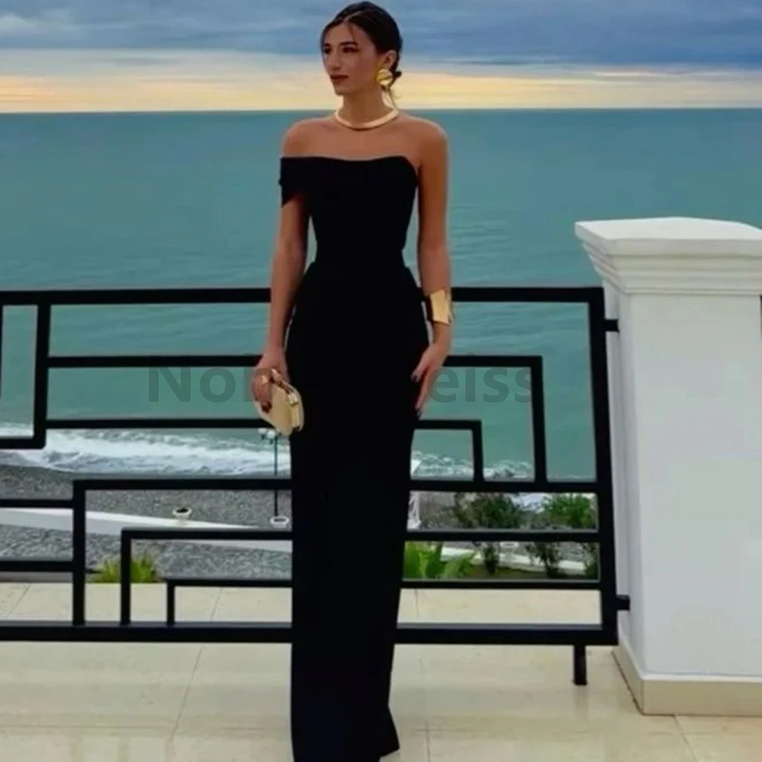 

Sweetheart Satin Mermaid Evening Dress Long Prom Gown Customize