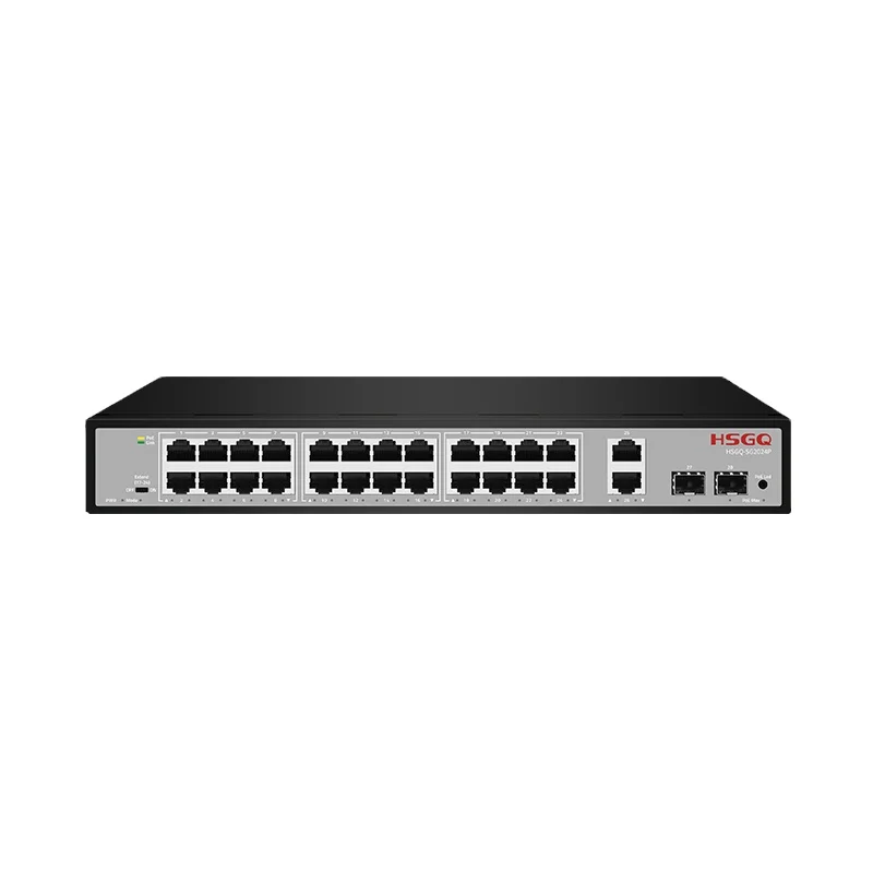 

HSGQ-SG2024P 24 порта RJ45, переключатель 300 Вт, коммутатор PoE, неуправляемый управляемый сетевой Ethernet-переключатель Poe 52 В для IP-камеры видеонаблюдения