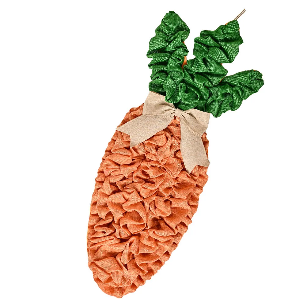 

Front Door Easter Wreath Carrot Themed Wall Hanging Decor for Home Garden Porch Indoor Outdoor Festive Spring Decoration