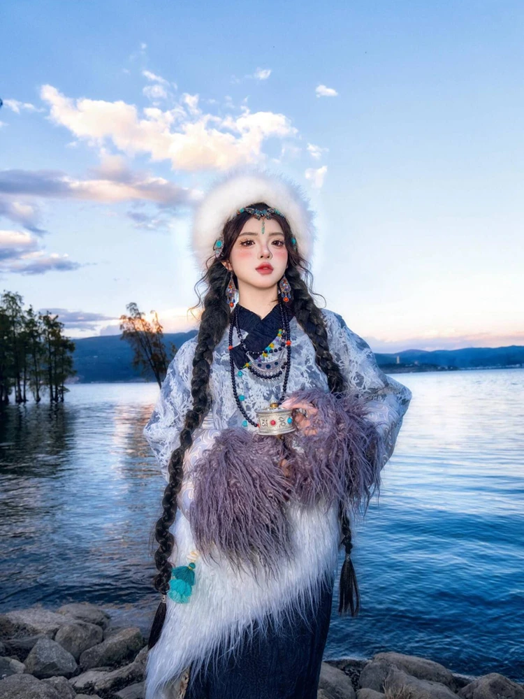 زي تبتي تقليدي كامل للتصوير ال - مراجعة Ethnic Fashion Shoot وسعره