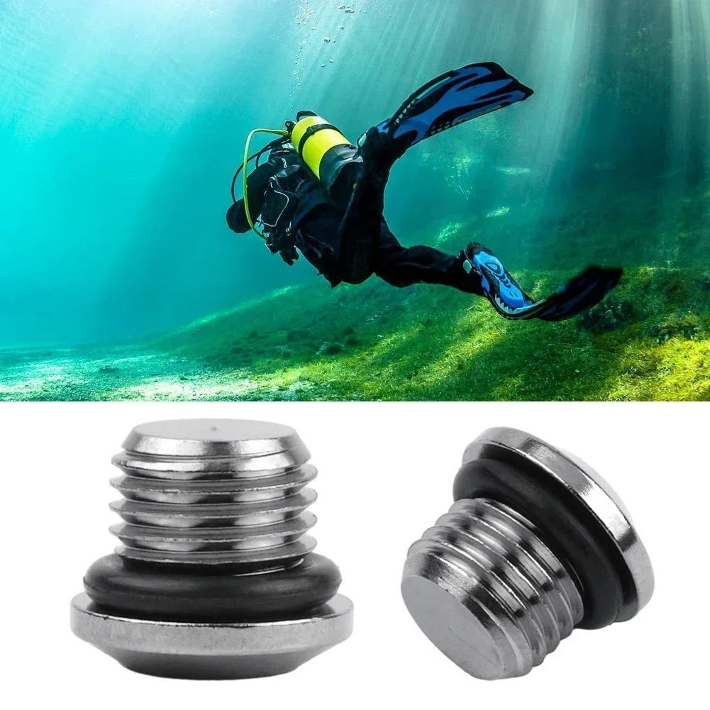 Regulator Plug O-ring Port Plug Pressure Plugs 1st Anti-corrosion Copper With Cr Plating Diving Durable LP & HP Leak-proof