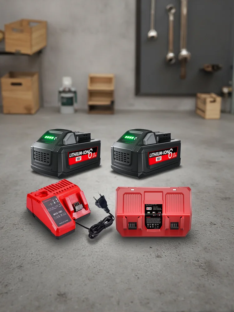 Bateria zamienna Bonacell do Milwaukee 18V 6000mAh dla M18 M18B5 XC Li-ion Battery 48-11-1815 48-11-1850 2604-22 2604-20 2708-22 2607-22 — 2