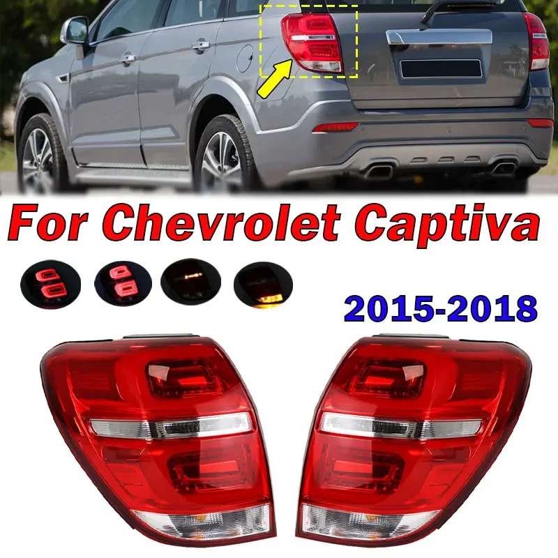 Car Accessories Taillight Assembly For Chevrolet Captiva 2015 2016 2017 2018 Rear Tail Light Signal Lamp Warning Brake Lamp New