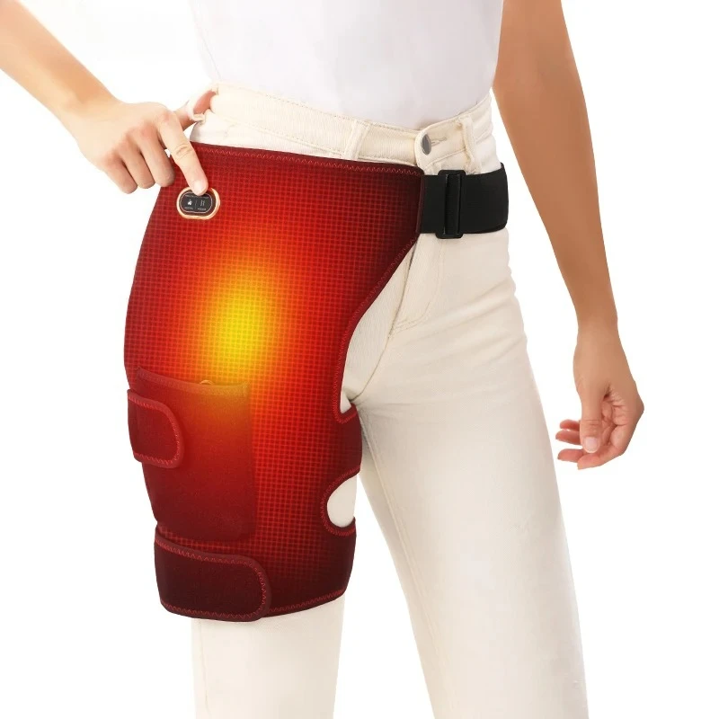 Electric Heated HIP Brace - HIP Massager - 3-Level Adjustment - Hip Muscle Relax Joint Comfort Post-Workout Relief Elderly Care