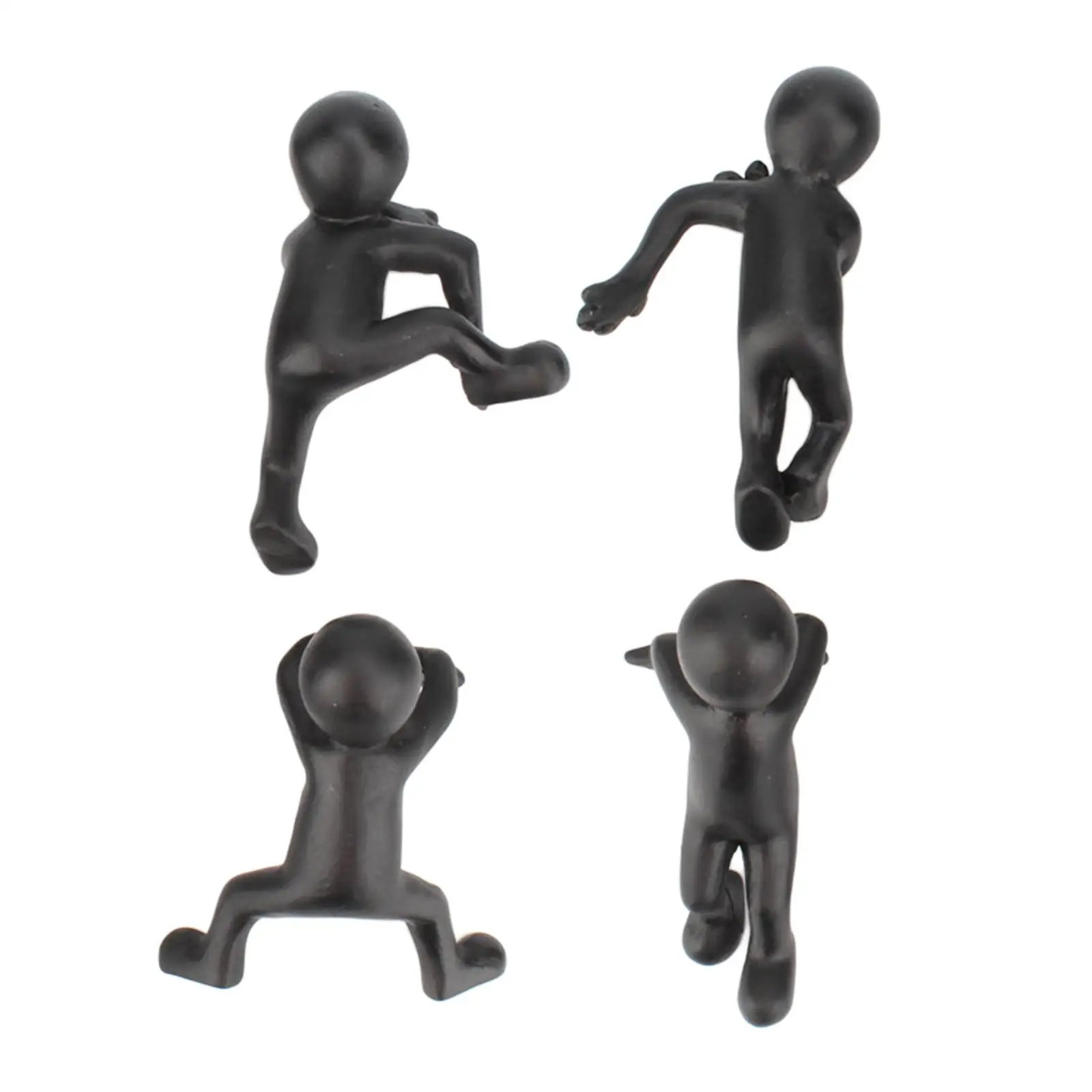 4pcs Flower Pot Hugger, Miniature Fairy Garden Landscape Decoration Plant Pots Bonsai