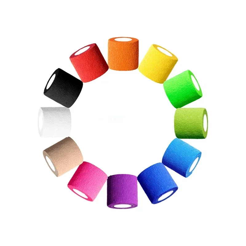 Bandage élastique sport élastoplast bande auto-adhésive protéger poignet paume doigt bras épaule genou cheville animaux jambe tatouage sécurité