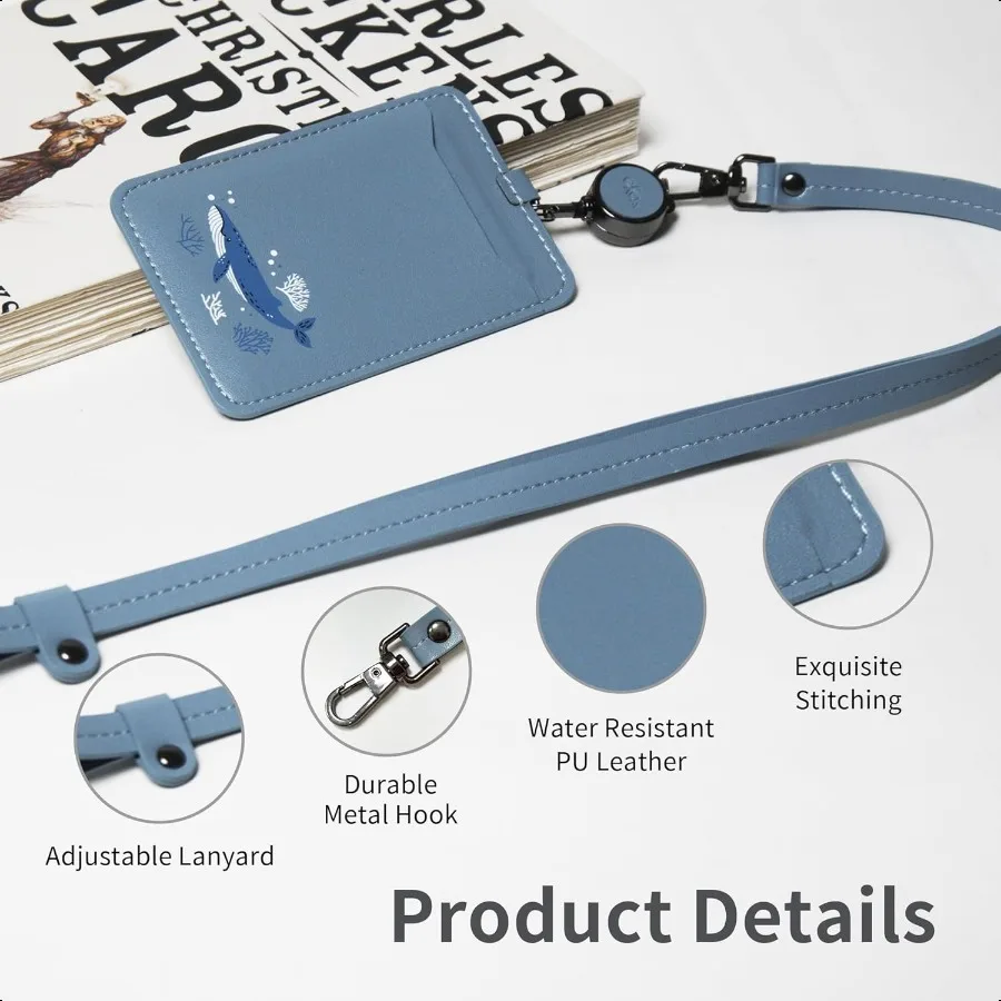 Identyfikator z regulowanym sznurkiem, wysuwany klips do identyfikatora, dwustronny uchwyt na karty do biura, na bilet autobusowy, dla studenta, pielęgniarki, P