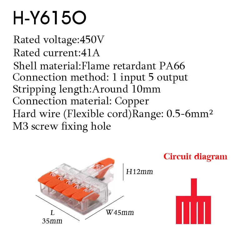Wire Connectors, Electric Push-in Terminal Blocks