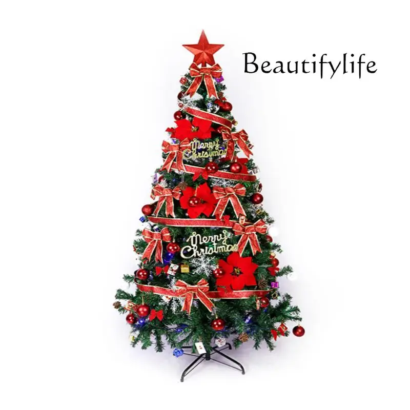 Christmas decoration Christmas tree set Deluxe Christmas tree set with lights Shopping mall decoration