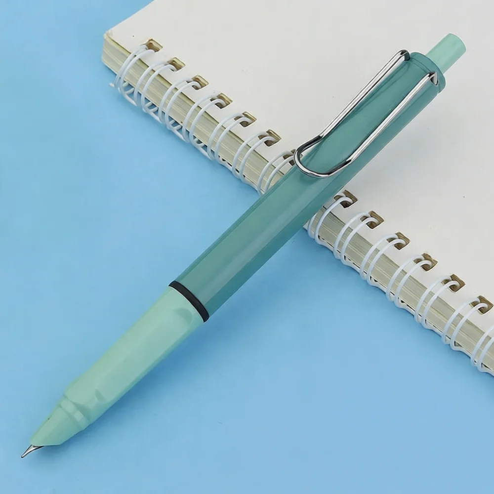 Versatile Fountain Pen Iridium Nib Student Practice Writing Stationery Colorful Plastic Body Office School Learning Gear