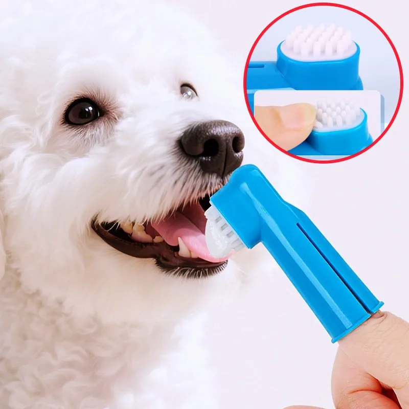 

Dog Toothbrush Set Finger Pet Toothbrush 3PCS Dog Teeth Cleaning Oral Care Finger Dogs Toothbrushes Soft Head Pet Tooth Brush