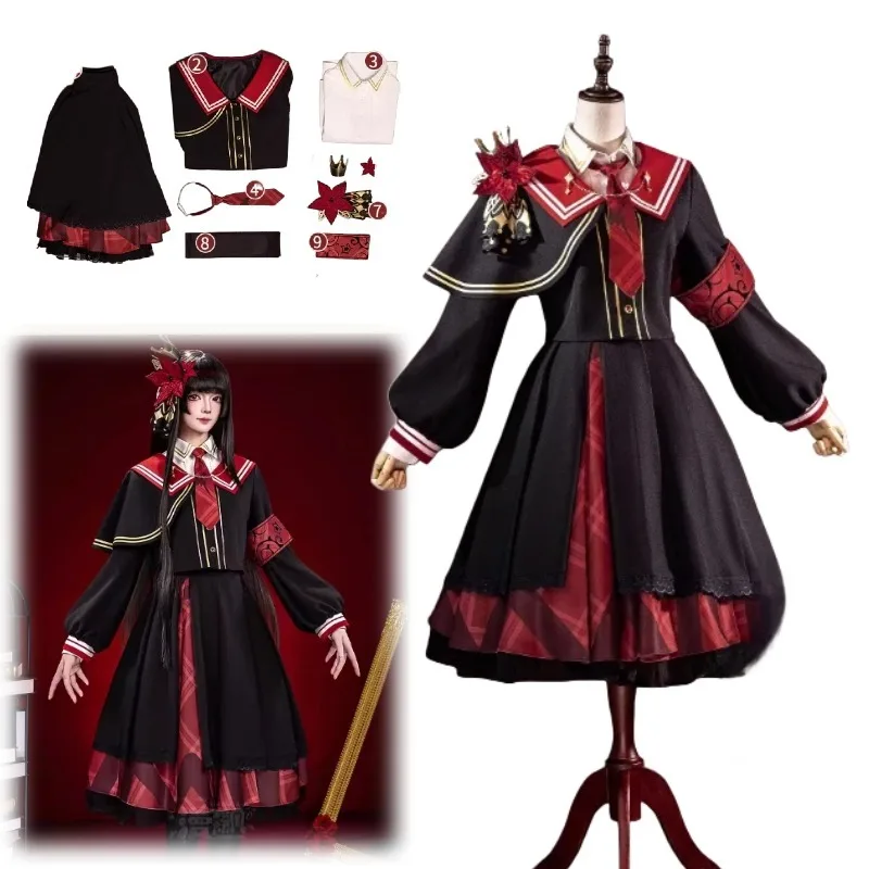 

Game Nikaidou Hiro Cosplay Costume Anime Witch Sweet Dress Uniform Full Set for Women Halloween Carnival Christmas Outfit