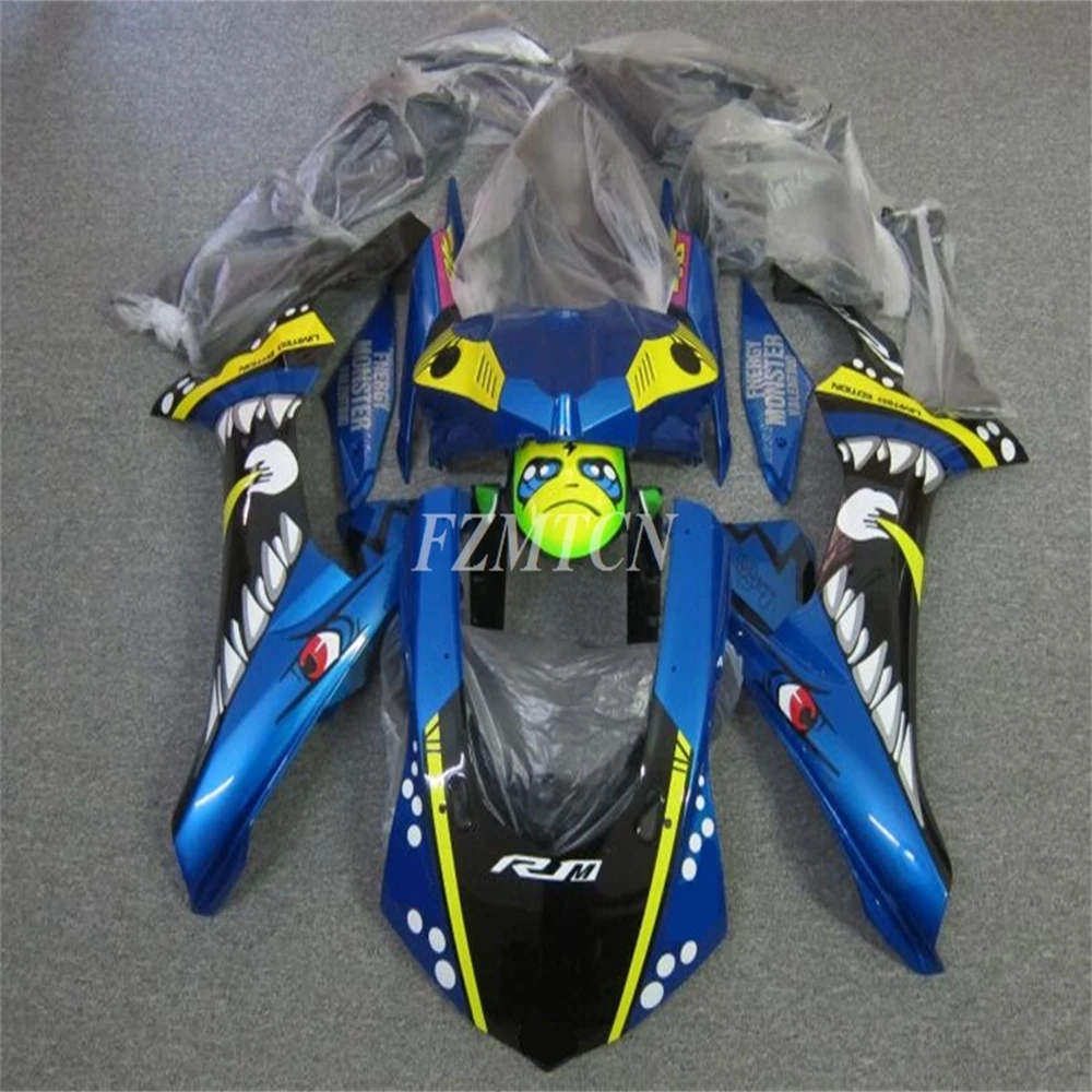 New ABS Motorcycle Fairings Kit Fit for YAMAHA YZF - R1 2015 2016 2017 2018 2019 15 16 17 18 19 Bodywork Set Shark Blue