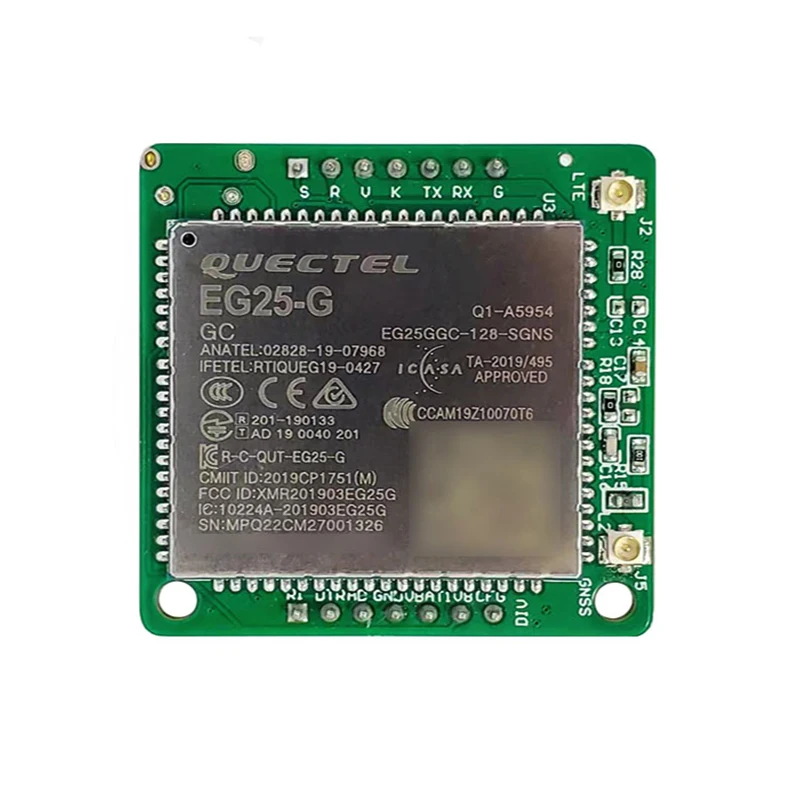 

Quectel EG25-G LTE Cat4 module core board with GPS 4G Antenna Global band FDD-LTE/TDD-LTD B1/B2/B3/B4/B5/B7/B8/B12/B13/B18/B19