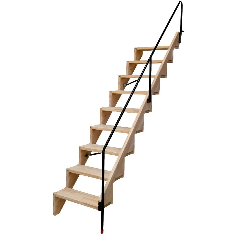 

Wall-mounted high-grade telescopic stairs Stretching invisible ladder Folding against the wall Straight ladder New