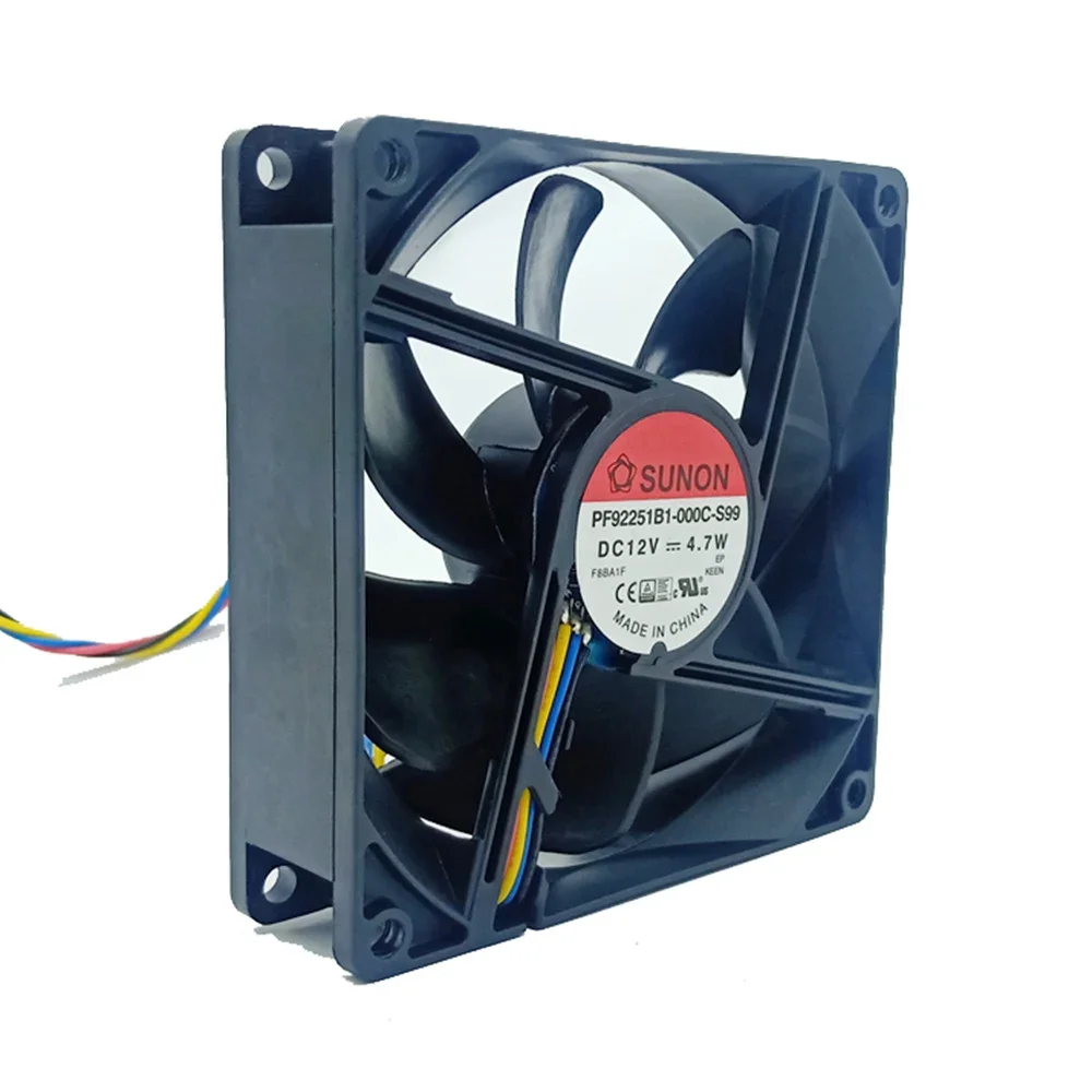 For Sunon PF92251B1-000C-S99 9225 92X92X25MM DC 12V 4-Wire 4.7W 4500RPM PWM CPU Case Fan 9cm