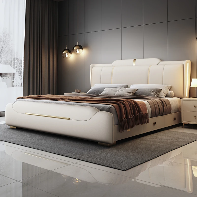 

Organiser Aesthetic Bed Nightstands Handles Drawer Storage Bed Frame Bedroom Modern Muebles Para El Hogar Home Furniture