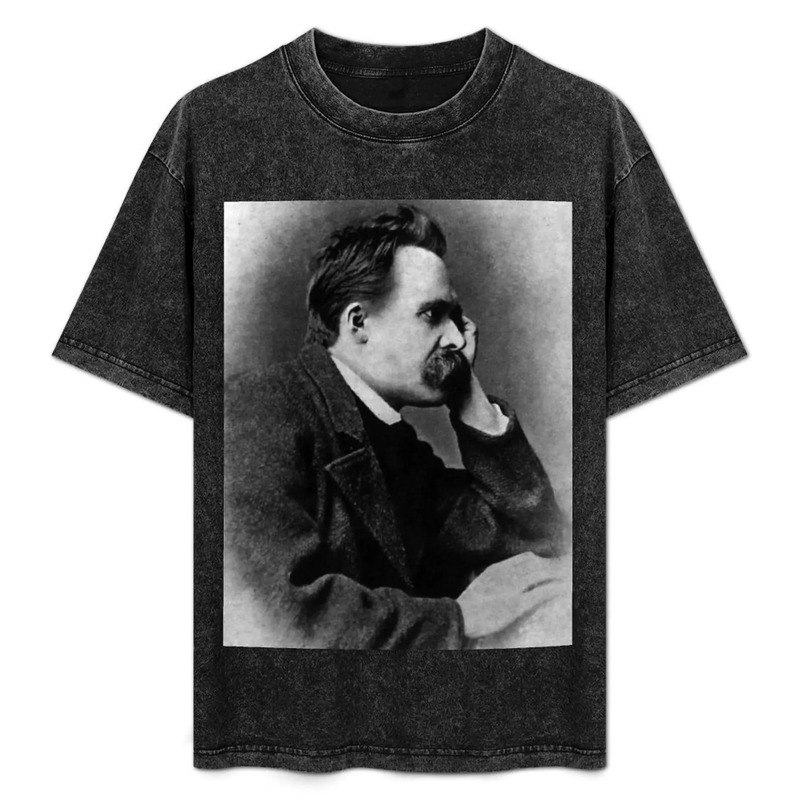 

Friedrich Nietzsche T-Shirt T-shirts oversize luxury t-shirt mens white t shirts