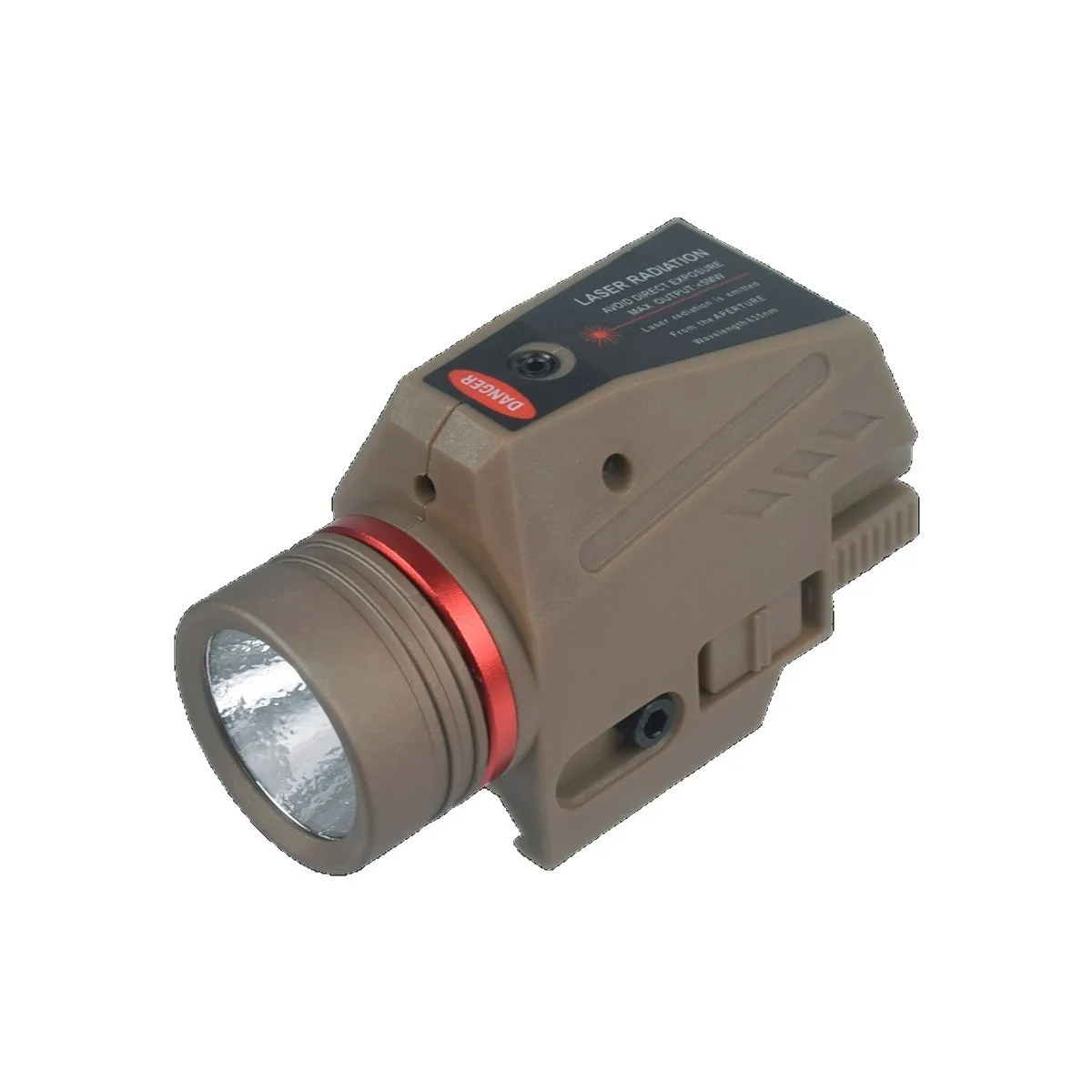 مصباح يدوي ليزر تكتيكي متكامل ضوء أحمر معلق 150 لومن مصباح يدوي تكتيكي