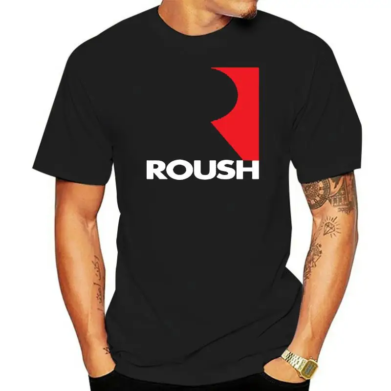 New Roush Racing Logo Men';S Black T-Shirt Size S To 3Xl Apparel Casual  Tee Shirt