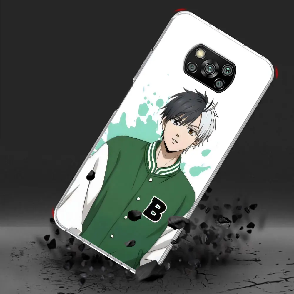 WIND BREAKER WINBRE Case for Xiaomi Poco X6 X4 F4 X3 X5 F5 M5s Pocophone F1 F3 M3 F2 M4 Pro M5 TPU Transparent Anime Phone Cover