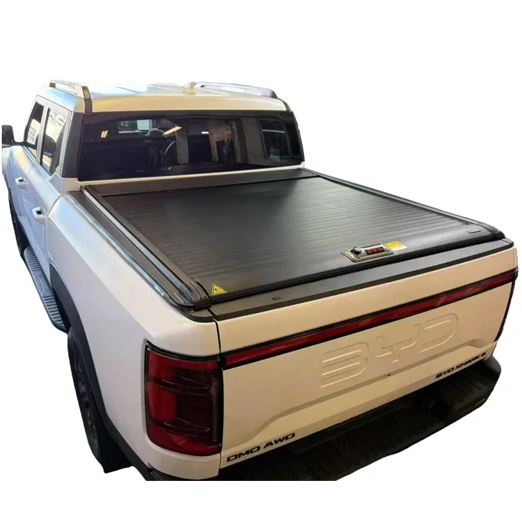 KQX Factory Direct High Quality Aluminum Alloy 4X4 Pickup Roll-Up Tonneau Cover Tailbox Locking Waterproof Electric Retractable