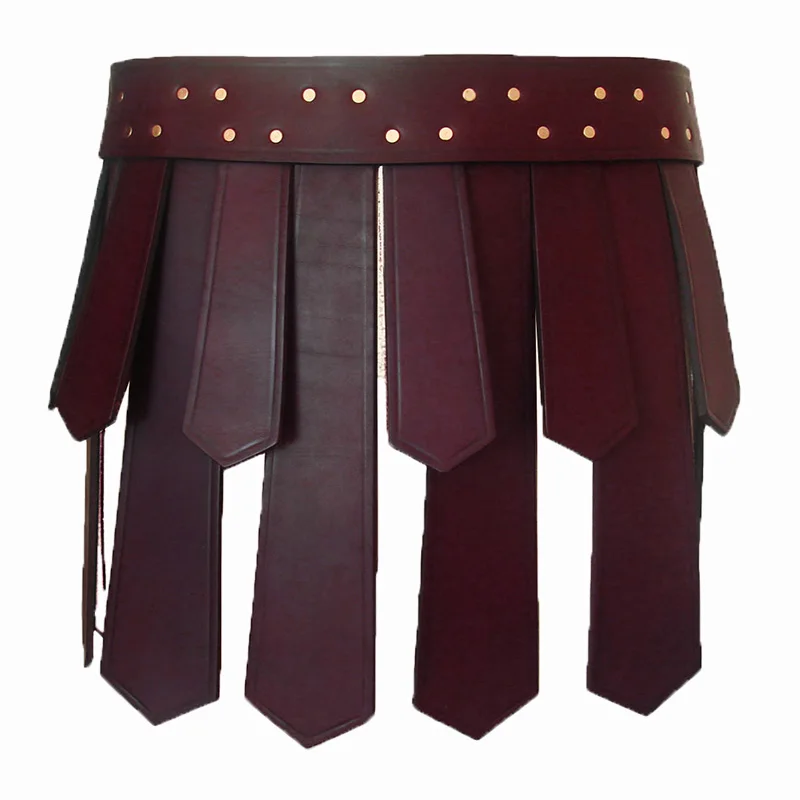 Ancient Roman Legion Gladiator Battle Belt Skirt Men Women Steampunk PU Leather Armor Medieval Greek LARP Cosplay Costume Tassel view 6