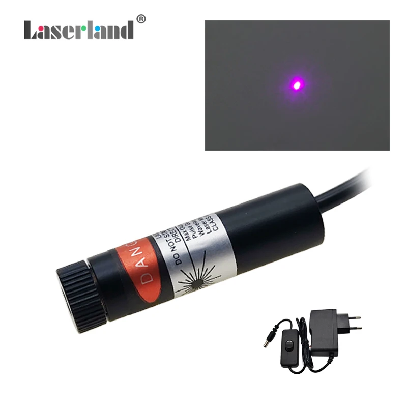 Imagem -03 - Gerador de Fonte de Luz com Módulo de Ponto de Cabeça Laser Azul Violeta 405nm