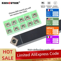 SCMCN1010H06-100 SCMCN2020K09-100 SCMCN2525M12-100 External Turning Tool Holder CCMT Carbide Inserts Lathe CNC Cutting Tools Set