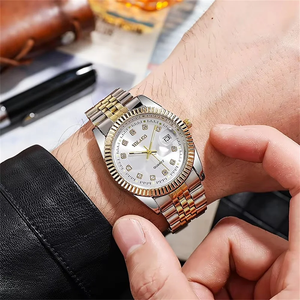 Dropshipping prodotti più venduti Orologi al quarzo da uomo in acciaio pieno Marchio di lusso di alta qualità zegarek meski relógios masculino