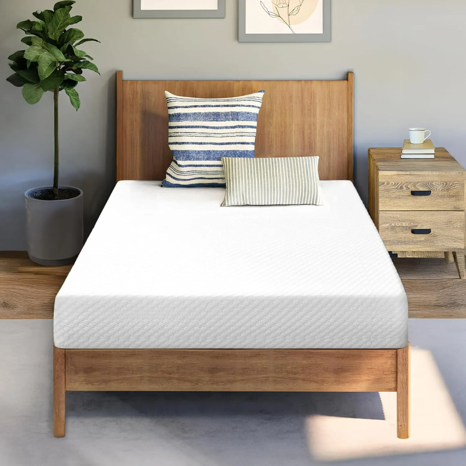 

Cooling Gel Memory Foam Mattress for Cool Sleep Medium Firm Pressure Relief CertiPUR-US Certified Foam