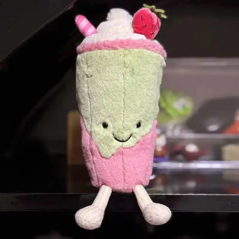 

Мягкие игрушки-подушки в виде кофейного напитка: клубничного латте, молочного чая, матча. Декор для кофейни и дома. Подарки-сюрпризы.