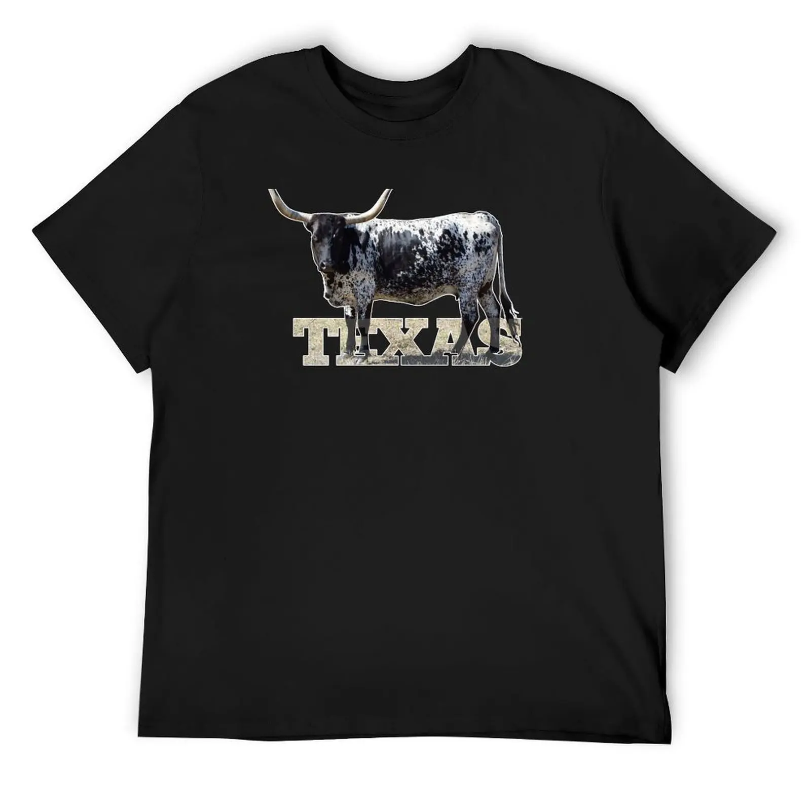 

Texas Longhorn T-Shirt vintage new edition T-shirts man street wear mens graphic t-shirts anime