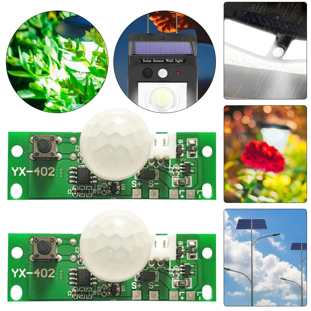 

5-1PC 3.7V DIY Solar Lamp Board Control Sensor Night Light Controller Infrared Solar Lamp Panel for Garden Night Light Kits