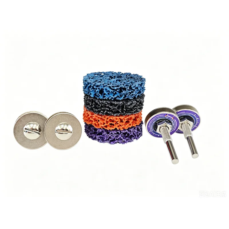 60MM Abrasive Wheel Paint Strip Discs 8Pcs Multi-Color with 1/4