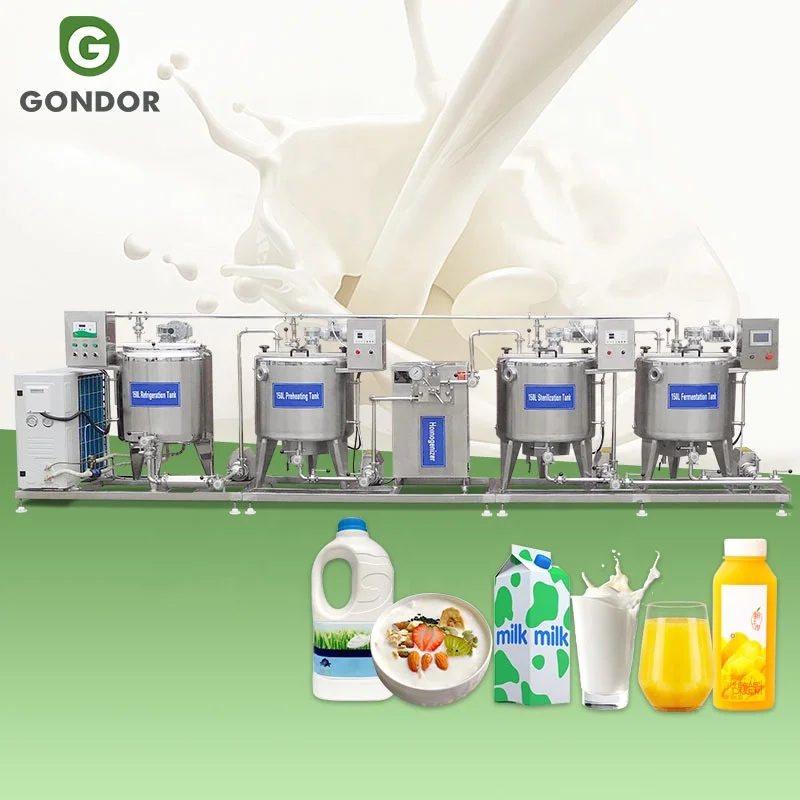 Yogurt Maker Machine Plant Price Sour Milk Process Mini Uht Yoghurt Production Equipment For Sale