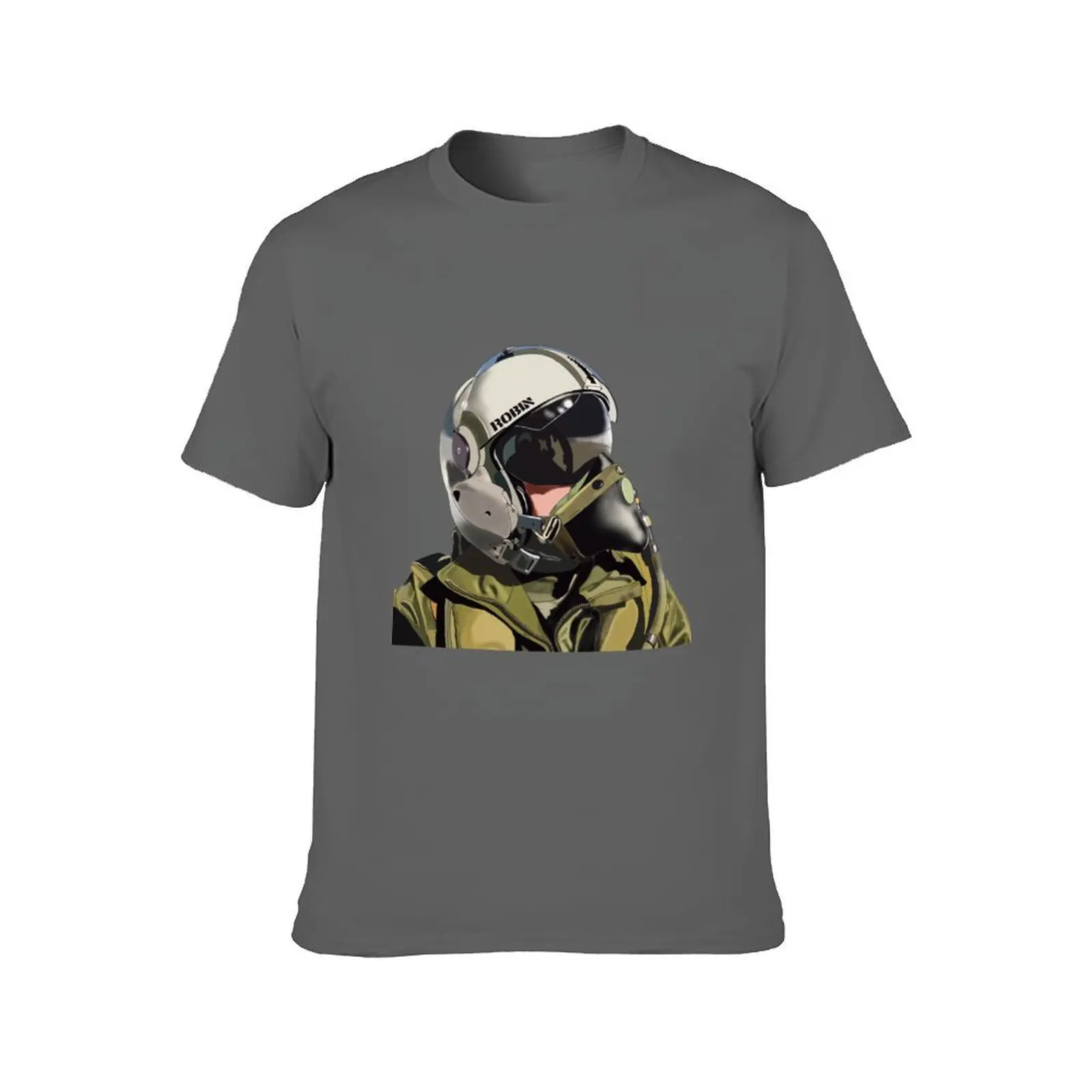 Robin Fighter Pilot T-Shirt anime figures oversized t shirt oversized graphic tee funny costumes Men's t shirts