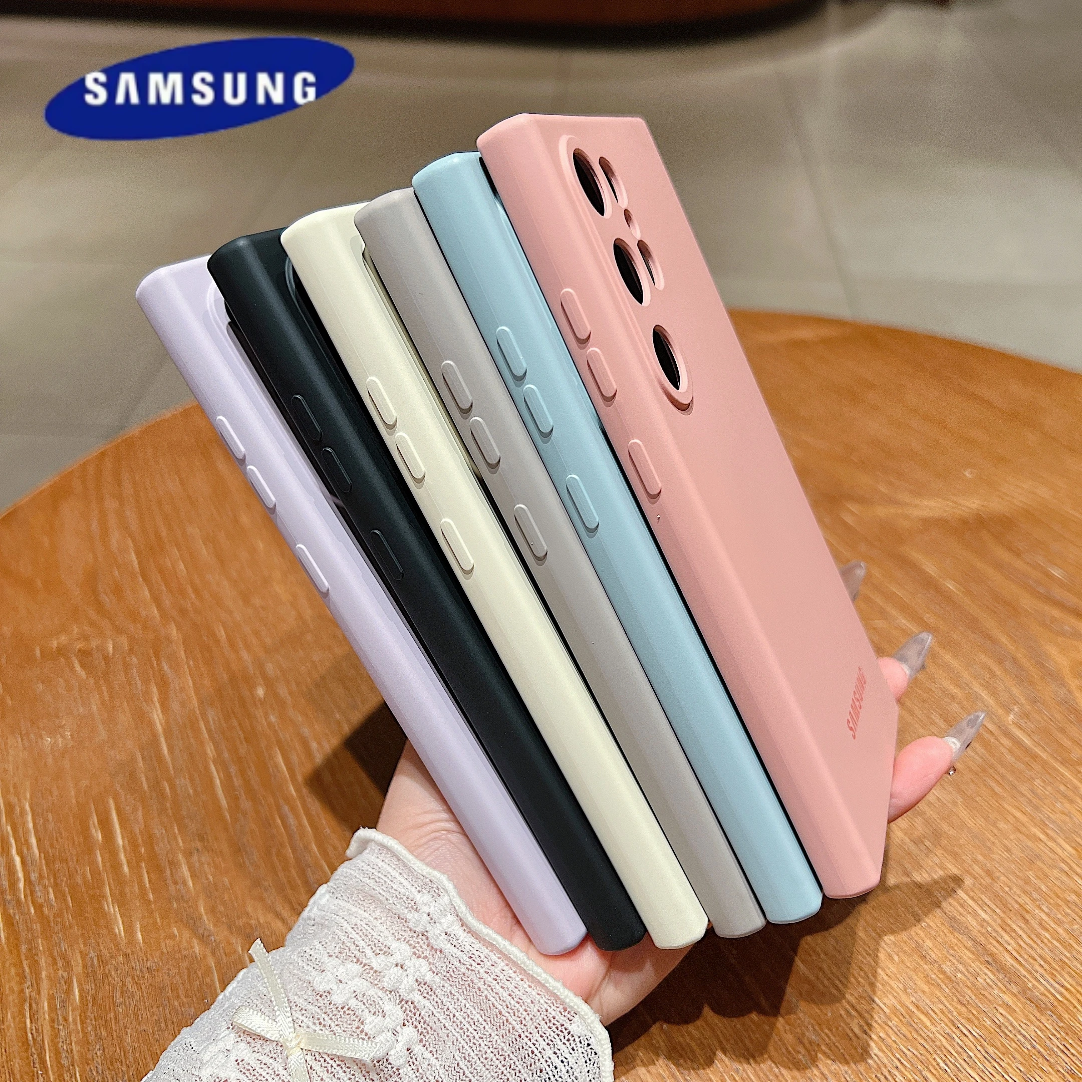 Original Liquid Silicone Soft Case Samsung Galaxy S25 Ultra S24 S23 Plus For Magsafe Magnetic Wireless Charging Protection Cover