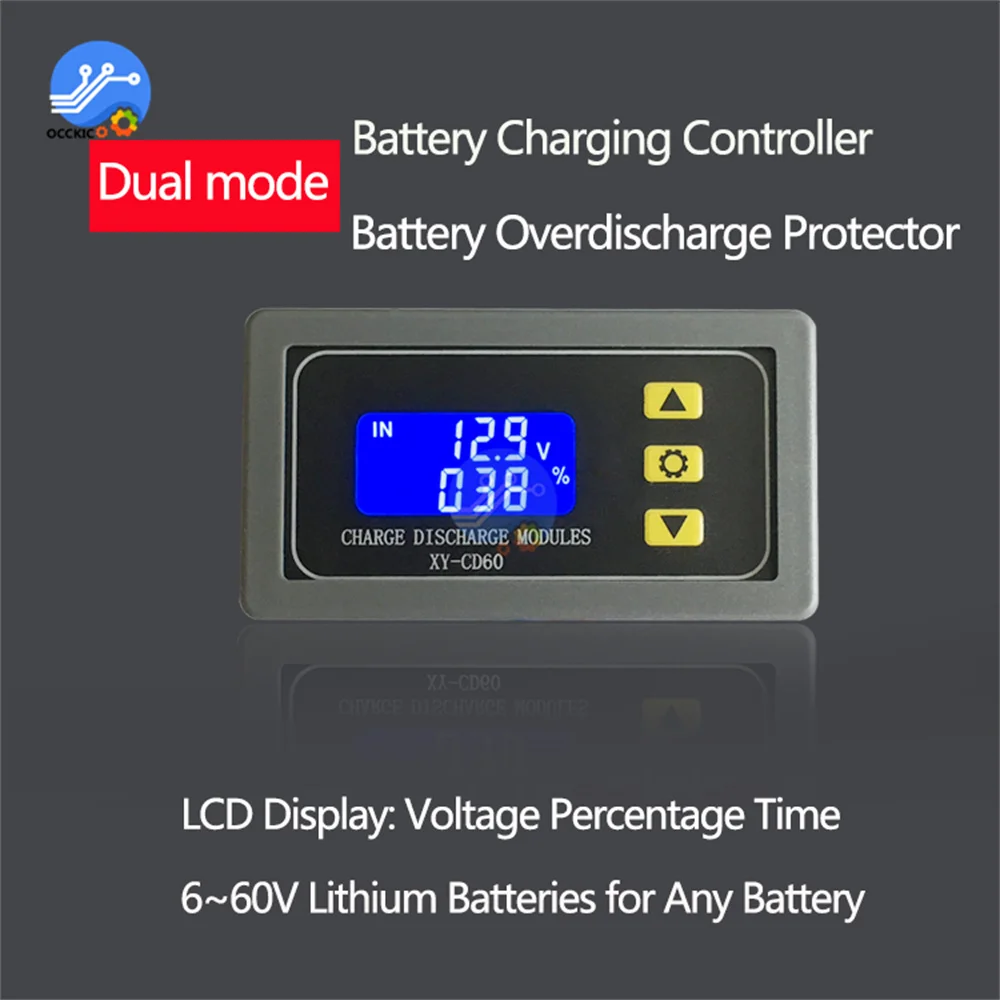 XY-CD60 XY-CD60L Solar Battery Charger Controller Module DC6-60V Charging Discharge Control Low Voltage Current Protection Board