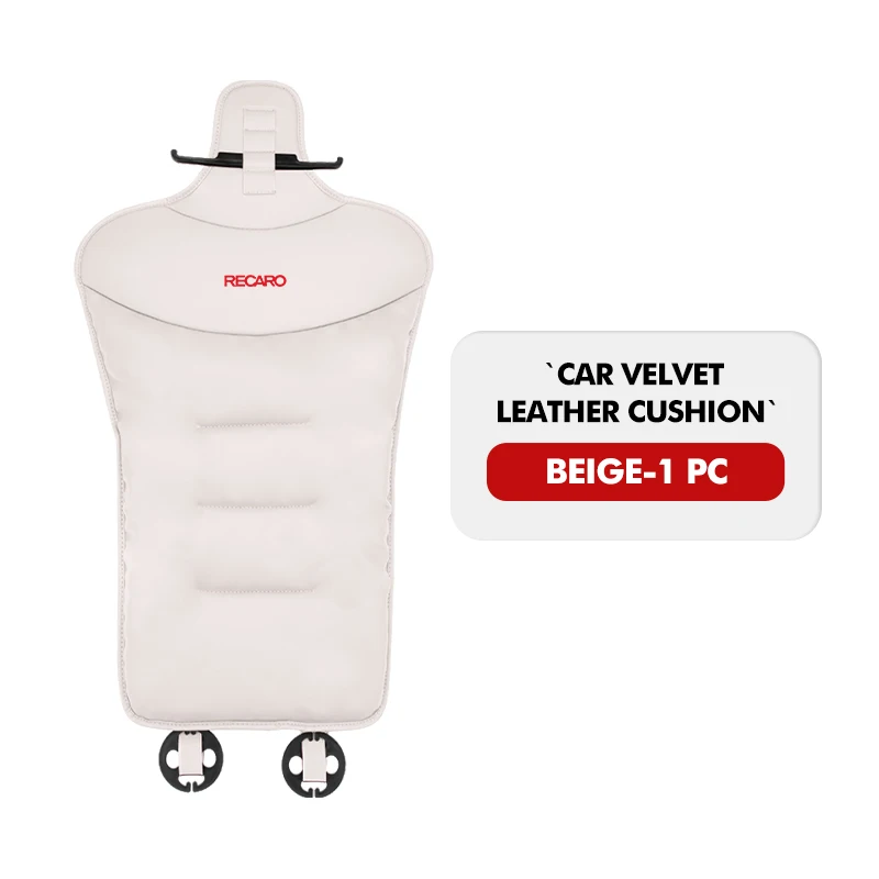 For Recaro Car Seat Velour Cushion Auto Backrest Leather Breathable Pad image 3